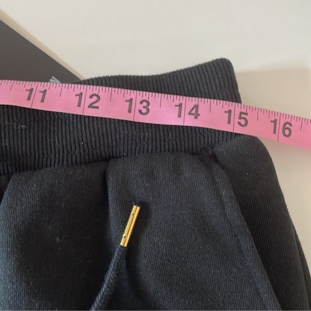 True Religion High Rise Sweat Shorts Black Medium - Picture 13 of 16